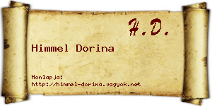 Himmel Dorina névjegykártya